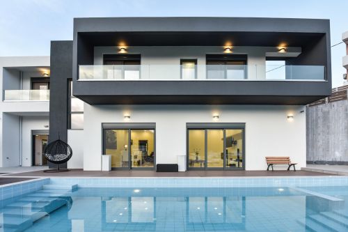 pool and house
